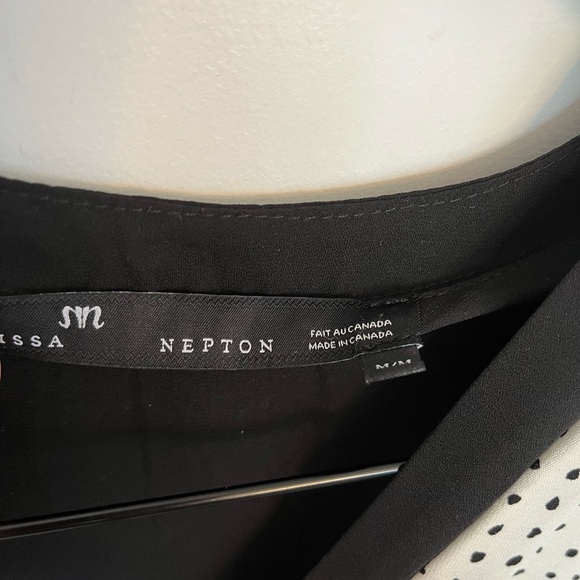 Melissa Nepton Sleeveless Polka Dot shirt size medium - Picture 3 of 4